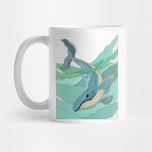 Whale-cartoon Mug